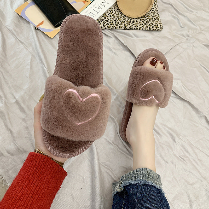 Pantuflas de mujer suaves con forma de corazón para mayor comodidad de Bellamour Lux Casa
