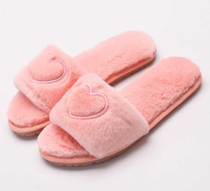Pantuflas de mujer suaves con forma de corazón para mayor comodidad de Bellamour Lux Casa